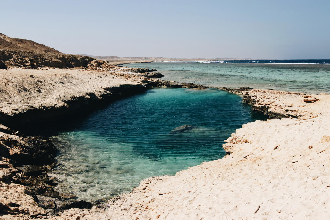 Image showing a beach with crystal clear water