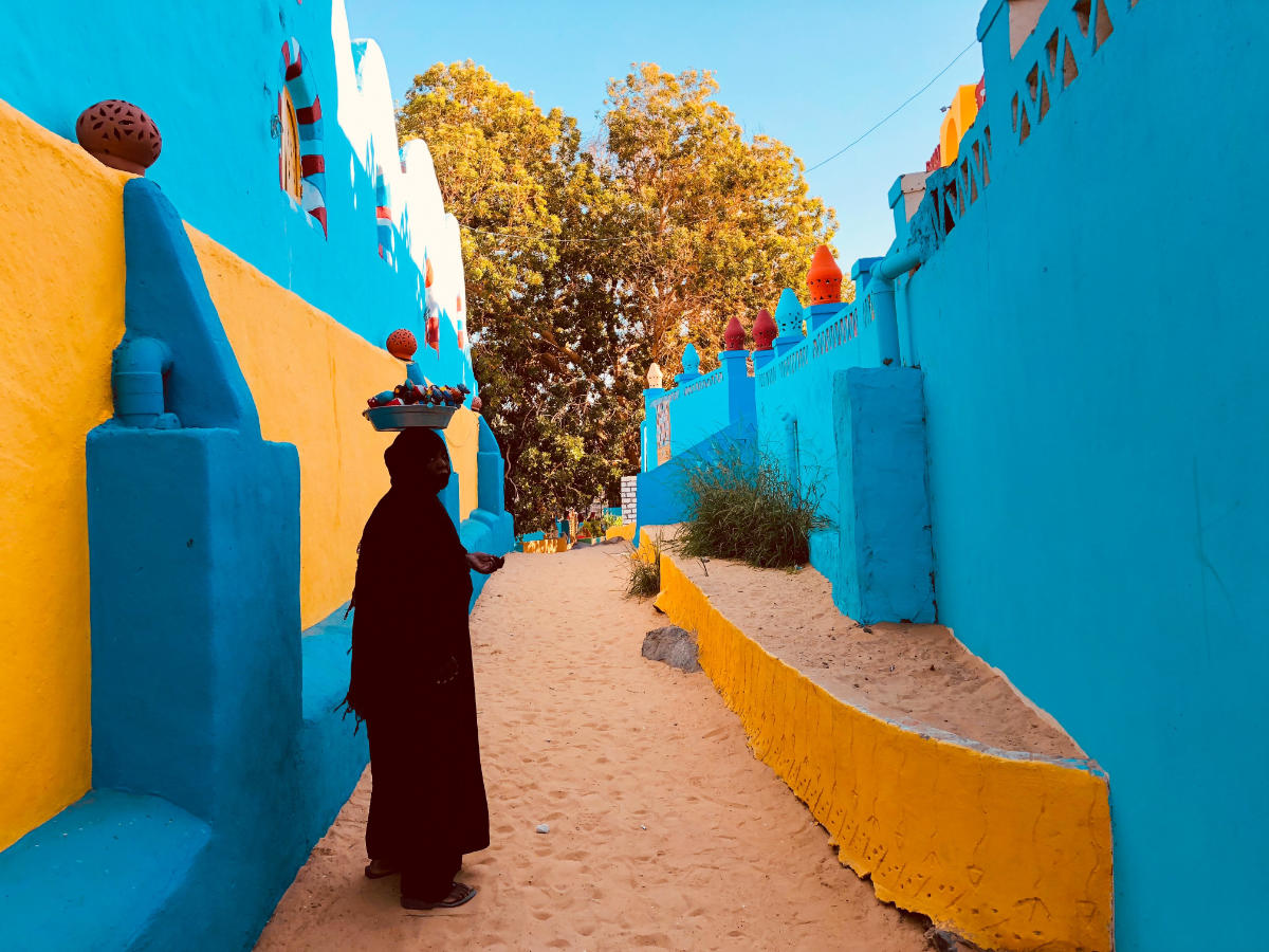 Image showing nubian island in Aswan